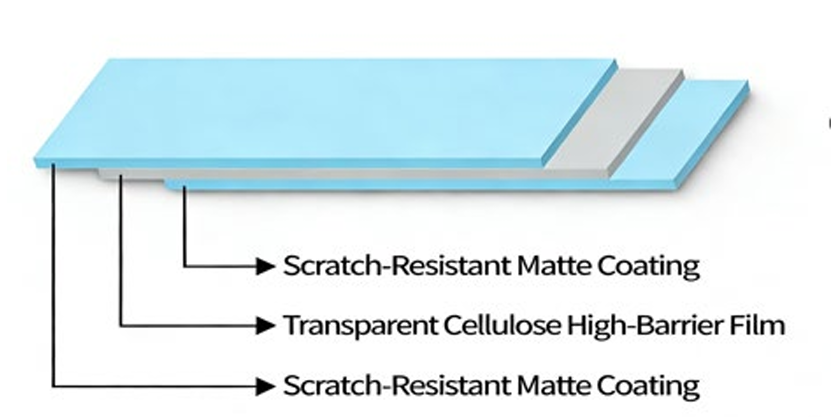 Compostable Cellulose Double Matte Protective Film - Keyful CP-DMP